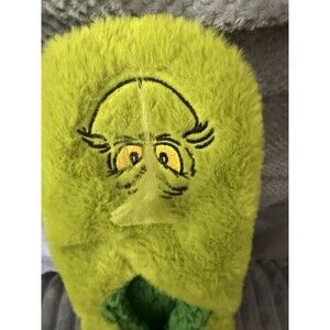 Unisex Dr. Seuss' Grinch Face Unisex Adult Scuff Slippers size M/L